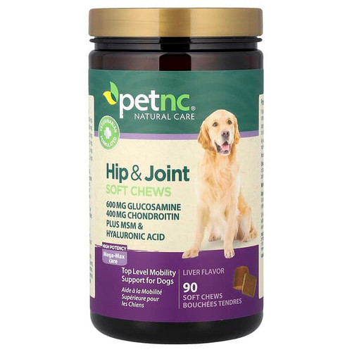 <img alt="petnc NATURAL CARE, Hip & Joint, For Dogs, Liver, 90 Soft Chews" title="petnc NATURAL CARE, Hip & Joint, For Dogs, Liver, 90 Soft Chews,740985278918"