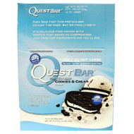 Quest Nutrition, Protein Bar, Cookies & Cream, 12 Bars, 2.12 oz (60 g) Each