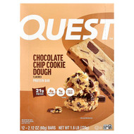 <img alt="Quest Nutrition, Protein Bar, Chocolate Chip Cookie Dough, 12 Bars, 2.12 oz (60 g) Each" title="Quest Nutrition, Protein Bar, Chocolate Chip Cookie Dough, 12 Bars, 2.12 oz (60 g) Each,888849000036"