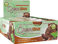 Quest Nutrition, Protein Bar, Mint Chocolate Chunk, 12 Bars, 2.12 oz (60 g) Each