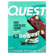 <img alt="Quest Nutrition, Protein Bar, Mint Chocolate Chunk, 12 Bars, 2.12 oz (60 g) Each" title="Quest Nutrition, Protein Bar, Mint Chocolate Chunk, 12 Bars, 2.12 oz (60 g) Each,888849001378"