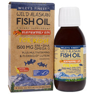 Wileys Finest, Wild Alaskan Fish Oil, Elementary EPA, For Kids!, Natural Mango Peach Flavor, 1500 mg, 4.23 fl oz (125 ml)