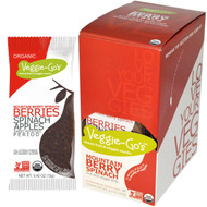 Veggie-Gos, Fruit and Veggie Strip, Mountain Berry Spinach, 20 Bars, 0.42 oz (12 g) Each