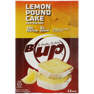 YUP, B-UP Protein Bar, Lemon Pound Cake, 12 Bars, 2.3 oz (65 g) Each