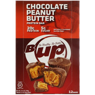 YUP, B-UP Protein Bar, Chocolate Peanut Butter, 12 Bars, 2.3 oz (65 g) Each