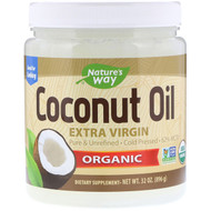 Natures Way, Organic, Coconut Oil, Extra Virgin, 2 lbs (896 g)