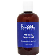 Russell Organics, Refining Face Wash, 8 fl oz (240 ml)