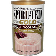 Natures Plus, Spiru-Tein Gold, High Protein Energy Meal, Chocolate, 1.03 lbs (468 g)