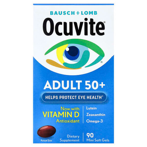 <img alt="Ocuvite, Adult 50+, 90 Mini Soft Gels" title="Ocuvite, Adult 50+, 90 Mini Soft Gels,324208465707"