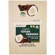 Dr. Mercola, Organic Cocoa Cassava with Coconut & Chia Seeds, 12 Bars, 1.55 oz (44 g) Each