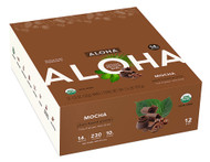 Aloha Organic Protein Bar Mocha - 12 Bars