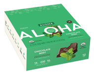 Aloha Organic Protein Bar Chocolate Mint -- 12 Bars