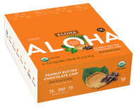 Aloha Organic Protein Bar Peanut Butter Chocolate Chip -- 12 Bars