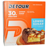 Detour, Whey Protein Bars, Caramel Peanut, 12 Bars, 3 oz (85 g) Each