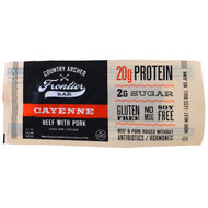 Country Archer Jerky, Frontier Bar, Beef With Pork, Cayenne, 12 Bars, 1.5 oz (42 g) Each