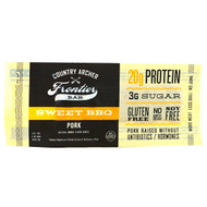 Country Archer Jerky, Frontier Bar, Pork, Sweet BBQ Flavor, 12 Bars, 1.5 oz (42 g) Each