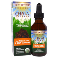 Fungi Perfecti, Host Defense Mushrooms, Organic Chaga Extract, Antioxidant & DNA Support, 2 fl oz (60 ml)