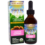 Fungi Perfecti, Host Defense Mushrooms, Organic Turkey Tail Extract, Immune Support, 2 fl oz (60 ml)