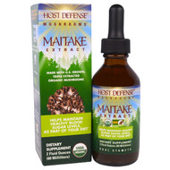 Fungi Perfecti, Host Defense Mushrooms, Organic Maitake Extract, Helps Maintain Healthy Blood Sugar Levels, As Part of Your Diet, 2 fl oz (60 ml)