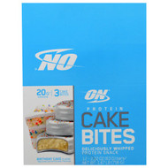 Optimum Nutrition, Protein Cake Bites, Birthday Cake, 12 Bars, 2.22 oz (63 g) Each