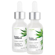 InstaNatural, Vitamin C Serum 2-Pack Skin Kit, 2 Pack, 1 fl. oz (30 ml) Each