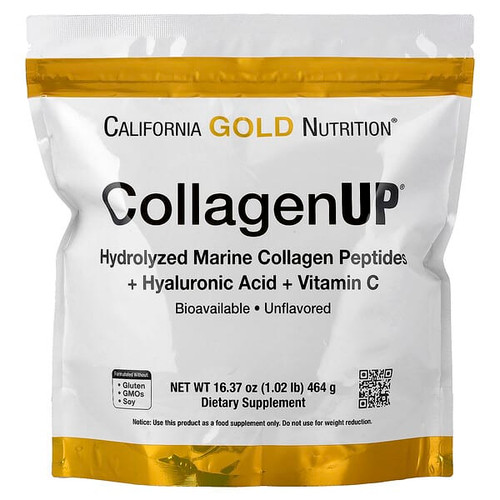 <img alt="California Gold Nutrition, CollagenUP, Hydrolyzed Marine Collagen Peptides with Hyaluronic Acid and Vitamin C, Unflavored, 1.02 lb (464 g)" title="California Gold Nutrition, CollagenUP, Hydrolyzed Marine Collagen Peptides with Hyaluronic Acid and Vitamin C, Unflavored, 1.02 lb (464 g),898220010325"