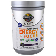 Garden of Life Sport Organic Pre-Workout Energy + Focus Blackberry -- 15.23 oz