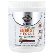 <img alt="Garden of Life, Sport, Organic Plant-Based Energy + Focus, Pre-Workout, Blackberry Cherry, 8.1 oz (231 g)" title="Garden of Life, Sport, Organic Plant-Based Energy + Focus, Pre-Workout, Blackberry Cherry, 8.1 oz (231 g),658010120654"