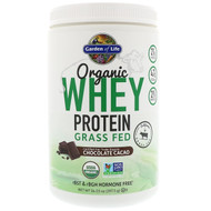 Garden of Life, Organic Whey Protein Grass Fed, Chocolate Cacao, 14.03 oz (397.5 g)