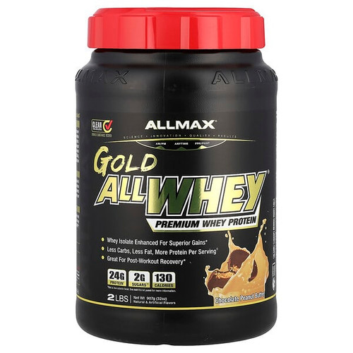 <img alt="ALLMAX, GOLD ALLWHEY, Premium Whey Protein, Chocolate Peanut Butter, 2 lbs (907 g)" title="ALLMAX, GOLD ALLWHEY, Premium Whey Protein, Chocolate Peanut Butter, 2 lbs (907 g),665553224992"