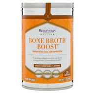 ReserveAge Nutrition, Bone Broth Boost, Grass-Fed Collagen Protein, Chicken Vegetable Flavored, 24 Broth Bags, 2.12 oz (60 g)