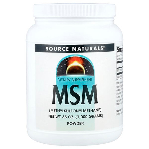 <img alt="Source Naturals, MSM Powder, 35 oz (1,000 g)" title="Source Naturals, MSM Powder, 35 oz (1,000 g),021078014973"