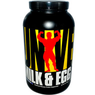 Universal Nutrition, Milk & Egg, Sustained Release Protein Supplement, Vanilla Flavor, Powder, 3 lbs (1.36