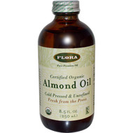 Flora, Certified Organic Almond Oil, 8.5 fl oz (250 ml)