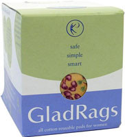Gladrags Color Cotton Day Pad -- 3 Pack