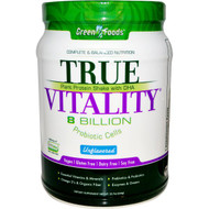 Green Foods True Vitality Plant Protein Shake with DHA Unflavored -- 22.7 oz