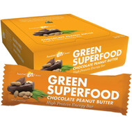 Amazing Grass Protein Superfood Organic Plant-Based Nutrition Bar Chocolate Peanut Butter - 12 Bars