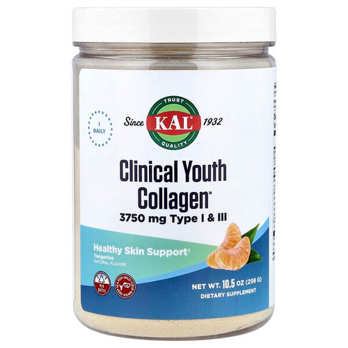 <img alt="KAL, Clinical Youth Collagen, Tangerine, 10.5 oz (298 g)" title="KAL, Clinical Youth Collagen, Tangerine, 10.5 oz (298 g),021245949398"