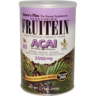 Natures Plus, Fruitein, High Protein Energy Shake, Acai, 2500 mg, 1.2 lbs (544 g)