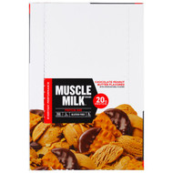 Cytosport, Inc, Muscle Milk, Protein Bar, Chocolate Peanut Butter , 12 Bars, 2.25 oz (64 g) Each