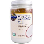 Garden of Life, Living Foods, Coconut Oil, Extra Virgin, 32 fl oz (946ml)