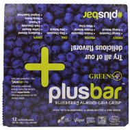 Greens Plus, Plusbar, Blueberry Almond Chia Crisp, 12 Bars, 1.4 oz (40 g) Each