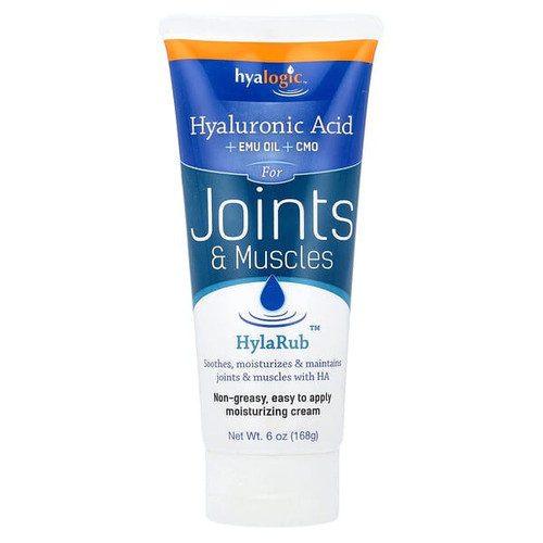 <img alt="Hyalogic, HylaRub, Moisturizing Joint & Muscle Cream, 6 oz (168 g)" title="Hyalogic, HylaRub, Moisturizing Joint & Muscle Cream, 6 oz (168 g),858259000315"