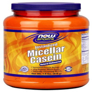 Now Foods, Sports, Micellar Casein, Instantized, Natural Unflavored, 1.8 lbs (816 g)