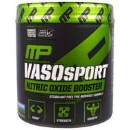 MusclePharm, Vasosport Nitric Oxide Booster, Blue Raspberry, 6.35 oz (180 g)
