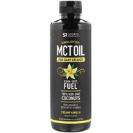 Sports Research, Emulsified, MCT Oil, Creamy Vanilla , 16 fl oz (473 ml)