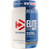 Dymatize Elite 100% Whey Protein Chocolate Peanut Butter -- 2 lbs