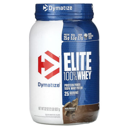 <img alt="Dymatize, Elite 100% Whey Protein Powder, Rich Chocolate, 2 lbs (907 g)" title="Dymatize, Elite 100% Whey Protein Powder, Rich Chocolate, 2 lbs (907 g),705016599141"