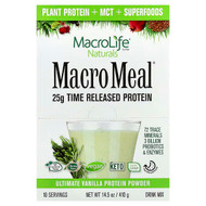 <img alt="Macrolife Naturals, Macro Meal, Ultimate Protein Powder, Vanilla, 10 Packets, 1.4 oz (41 g) Each" title="Macrolife Naturals, Macro Meal, Ultimate Protein Powder, Vanilla, 10 Packets, 1.4 oz (41 g) Each,852434001159"