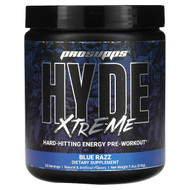 <img alt="ProSupps, Hyde Xtreme, Hard-Hitting Energy Pre Workout, Blue Razz, 7.4 oz (210 g)" title="ProSupps, Hyde Xtreme, Hard-Hitting Energy Pre Workout, Blue Razz, 7.4 oz (210 g),818253021723"